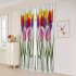 Digital Tulip Printing Blackout Curtain For Living Room Bedroom Drapes 137 230cm  single piece 
