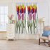 Digital Tulip Printing Blackout Curtain For Living Room Bedroom Drapes 137 245cm  single piece 