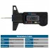 Digital Tyre Tire Surface Depth Gauge Meter Ruler With LCD Display Screen Digital Tire Surface Depth Gauge Tool Tire Surface Depth Measurement Tool For Cars Tru