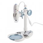 Digital USB microscope with 5x   500x Zoom  1600x1200 picture resolution and 8 bright LEDs 
