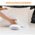 Digital Vibrating Clock LED Alarm Clock Electronic LED Time Display Multifunctional Electronic Clocks For Bedside Dorm White