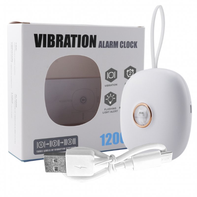 Digital Vibrating Clock LED Alarm Clock Electronic LED Time Display Multifunctional Electronic Clocks For Bedside Dorm White