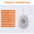 Digital Vibrating Clock LED Alarm Clock Electronic LED Time Display Multifunctional Electronic Clocks For Bedside Dorm White