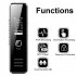 Digital Voice Recorder Speaker 32GB Usb Rechargeable Play Sound Noise Cancelling Black