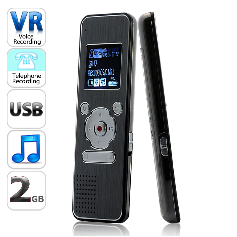 Digital Voice and Telephone Recorder 2GB