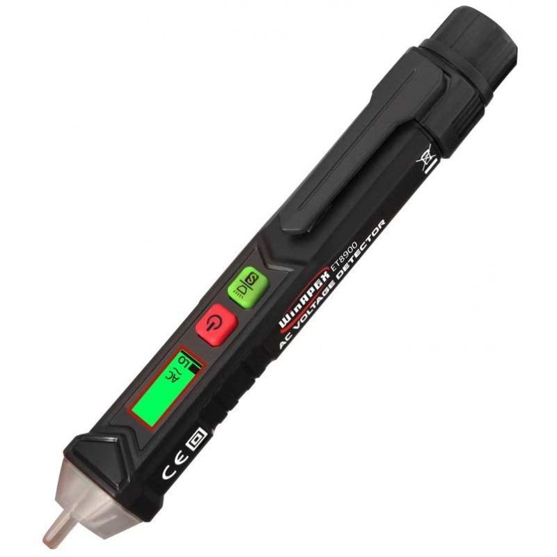 Digital Voltage Detector Meter Non-contact Pen Alarm AC Test Pen Sensor Tester for Electrician Tools black