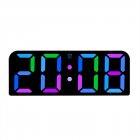 Digital Wall Clock 12/24 Hour Format With Automatic Night Mode LED Big Digits Clock For Farmhouse Kitchen Office Black Shell Symphony