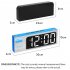 Digital Wall Clock 12 24 Hour Format With Automatic Night Mode LED Big Digits Clock For Farmhouse Kitchen Office Black Shell Symphony