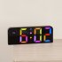 Digital Wall Clock 12 24 Hour Format With Automatic Night Mode LED Big Digits Clock For Farmhouse Kitchen Office Black Shell Symphony