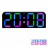 Digital Wall Clock 12 24 Hour Format With Automatic Night Mode LED Big Digits Clock For Farmhouse Kitchen Office Black Shell Symphony
