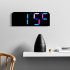 Digital Wall Clock 12 24 Hour Format With Automatic Night Mode LED Big Digits Clock For Farmhouse Kitchen Office Black Shell Symphony