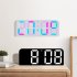 Digital Wall Clock 12 24 Hour Format With Automatic Night Mode LED Big Digits Clock For Farmhouse Kitchen Office Black Shell Symphony