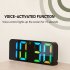Digital Wall Clock 12 24 Hour Format With Automatic Night Mode LED Big Digits Clock For Farmhouse Kitchen Office Black Shell Symphony