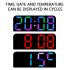 Digital Wall Clock 12 24 Hour Format With Automatic Night Mode LED Big Digits Clock For Farmhouse Kitchen Office Black Shell Symphony