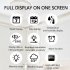 Digital Wall Clock 9 8 inch LED Display Adjustable Brightness Clock with Temperature Humidity Alarm Clock White Light