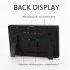 Digital Wall Clock 9 8 inch LED Display Adjustable Brightness Clock with Temperature Humidity Alarm Clock White Light