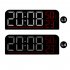 Digital Wall Clock Led Digital Clock With Brightness Adjustmen Time Humidity Temperature Colorful Font Power Outage Memory Function Wall Clocks For Office Bedro