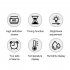 Digital Wall Clock Led Digital Clock With Brightness Adjustmen Time Humidity Temperature Colorful Font Power Outage Memory Function Wall Clocks For Office Bedro