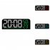 Digital Wall Clock Led Digital Clock With Brightness Adjustmen Time Humidity Temperature Colorful Font Power Outage Memory Function Wall Clocks For Office Bedro
