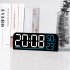 Digital Wall Clock Led Digital Clock With Brightness Adjustmen Time Humidity Temperature Colorful Font Power Outage Memory Function Wall Clocks For Office Bedro
