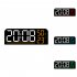 Digital Wall Clock Led Digital Clock With Brightness Adjustmen Time Humidity Temperature Colorful Font Power Outage Memory Function Wall Clocks For Office Bedro
