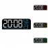 Digital Wall Clock Led Digital Clock With Brightness Adjustmen Time Humidity Temperature Colorful Font Power Outage Memory Function Wall Clocks For Office Bedro