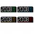 Digital Wall Clock Led Digital Clock With Brightness Adjustmen Time Humidity Temperature Colorful Font Power Outage Memory Function Wall Clocks For Office Bedro