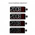 Digital Wall Clock Led Digital Clock With Brightness Adjustmen Time Humidity Temperature Colorful Font Power Outage Memory Function Wall Clocks For Office Bedro
