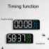 Digital Wall Clock Led Digital Clock With Brightness Adjustmen Time Humidity Temperature Colorful Font Power Outage Memory Function Wall Clocks For Office Bedro