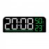 Digital Wall Clock Led Digital Clock With Brightness Adjustmen Time Humidity Temperature Colorful Font Power Outage Memory Function Wall Clocks For Office Bedro