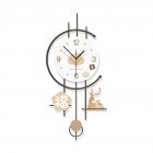 Digital Wall Clock With Big Digits Battery Operated Non Ticking Silent Modern Wall Clock Decoration For Living Room Bedroom Office 26.77x12.6in JT23336【68X32CM】with light