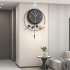 Digital Wall Clock with Battery Operated  Big Digits Round Non Ticking Silent Modern Wall Clock Decoration 21 65x15 75in