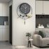 Digital Wall Clock with Battery Operated  Big Digits Round Non Ticking Silent Modern Wall Clock Decoration 21 65x15 75in