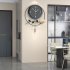 Digital Wall Clock with Battery Operated  Big Digits Round Non Ticking Silent Modern Wall Clock Decoration 21 65x15 75in