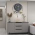 Digital Wall Clock with Battery Operated  Big Digits Round Non Ticking Silent Modern Wall Clock Decoration 21 65x15 75in