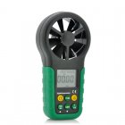 Digital anemometer wind speed meter with a portable design  and including a temperature gauge  and a 1 8 Inch backlight display