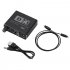 Digital to Analog R L Audio Converter Plug and Play Stable Adaptor Convenient for Home Use black