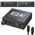 Digital to Analog R L Audio Converter Plug and Play Stable Adaptor Convenient for Home Use black