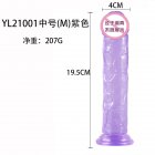 Dildo With Suction Cup Female Masturbation Device Adult Sex Toys Fake Big Penis Anal Butt Plug Erotic Supplies YL21001-M purple medium