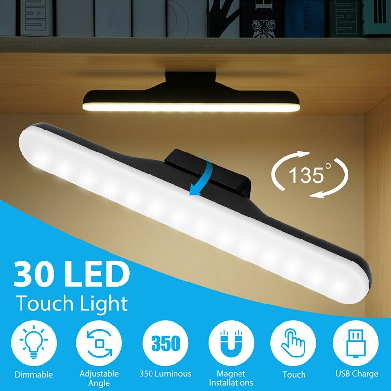 Dimmable Led Cabinet Light 2300mah Portable Usb Rechargeable Reading Lamp