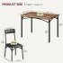 Dining Table Set With 4 Soft Cushioned Chairs and 5 Piece Kitchen Table