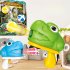 Dinosaur Gun Throwing Sticky Ball Interactive Darts Game Children Educational Toys For Gifts Blue B