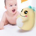 Dinosaur Tumbler Toys Rattles Interactive Toys Children Gift For Infants Toddlers Newborns yellow