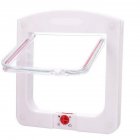 Direction Controllable Pet Flap Cathole Dog Cat Door Opening for Pets House Care Supplies White 22 20 3