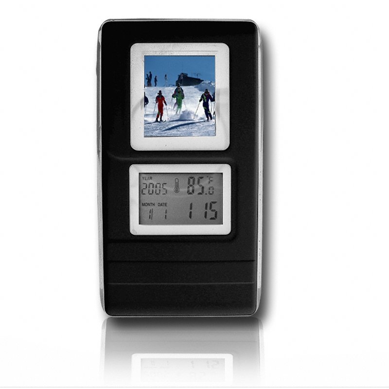 Alarm Clock Digital Photo Frame - 1.5 Inch CSTN Screen