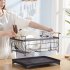 Dish Drying Rack Dish Drainer With Drainboard Utensil Holder Adjustable Swivel Spout Rustproof Dish Drainer Dish Drying Shelf Cleaning Tool For Kitchen Counter 