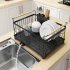 Dish Drying Rack Dish Drainer With Drainboard Utensil Holder Adjustable Swivel Spout Rustproof Dish Drainer Dish Drying Shelf Cleaning Tool For Kitchen Counter 