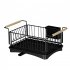 Dish Drying Rack Dish Drainer With Drainboard Utensil Holder Adjustable Swivel Spout Rustproof Dish Drainer Dish Drying Shelf Cleaning Tool For Kitchen Counter 