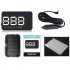 Display driving speed  driving direction  speeding alarm  Photosensitive components  adjust the HUD brightness according to the surrounding environment 