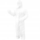 Disposable Bootie and Hood Coverall Suit Dustproof Breathable SMS Non woven Isolation Garment 175cm